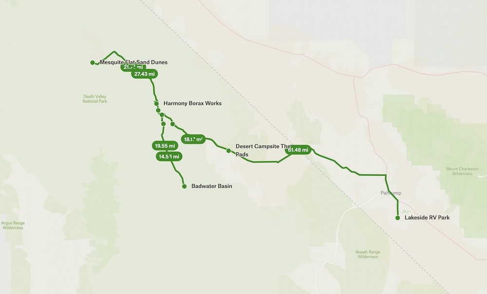 Death Valley to Pahrump