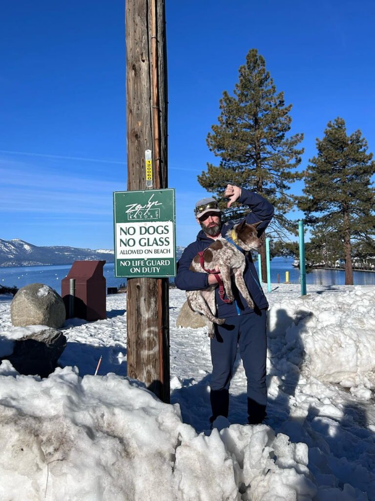 No dogs and no glass makes us unhappy campers