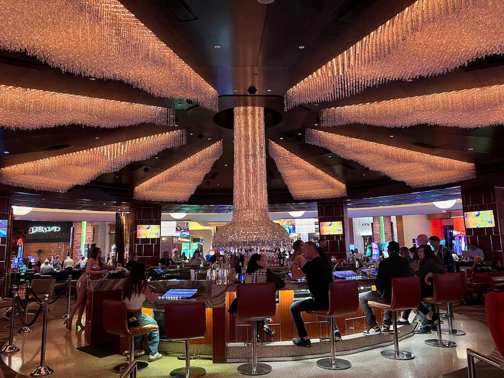 One of the bars in the casino