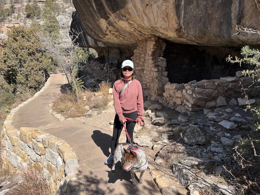 One of the cave dwellings