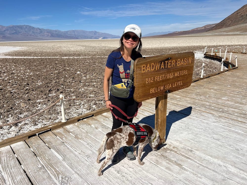 Badwater Basin below sea level