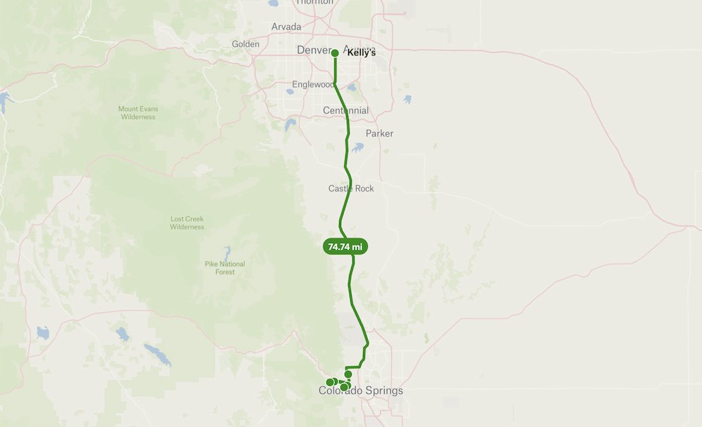 Colorado Springs to Denver