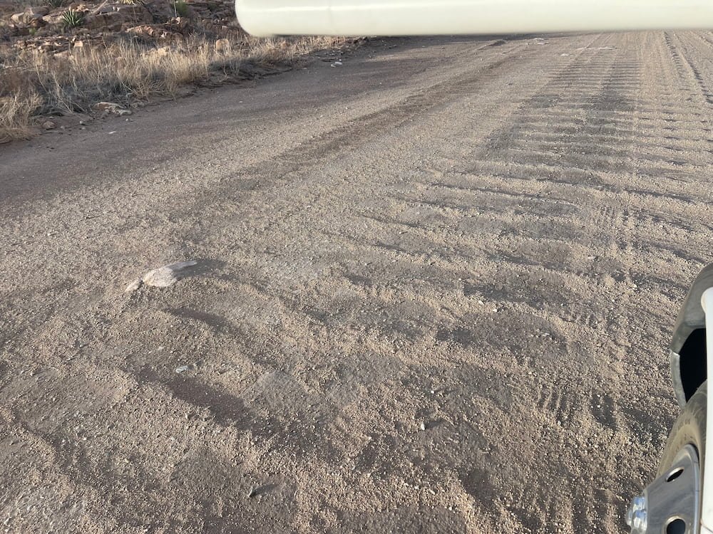 Corrugations in the road