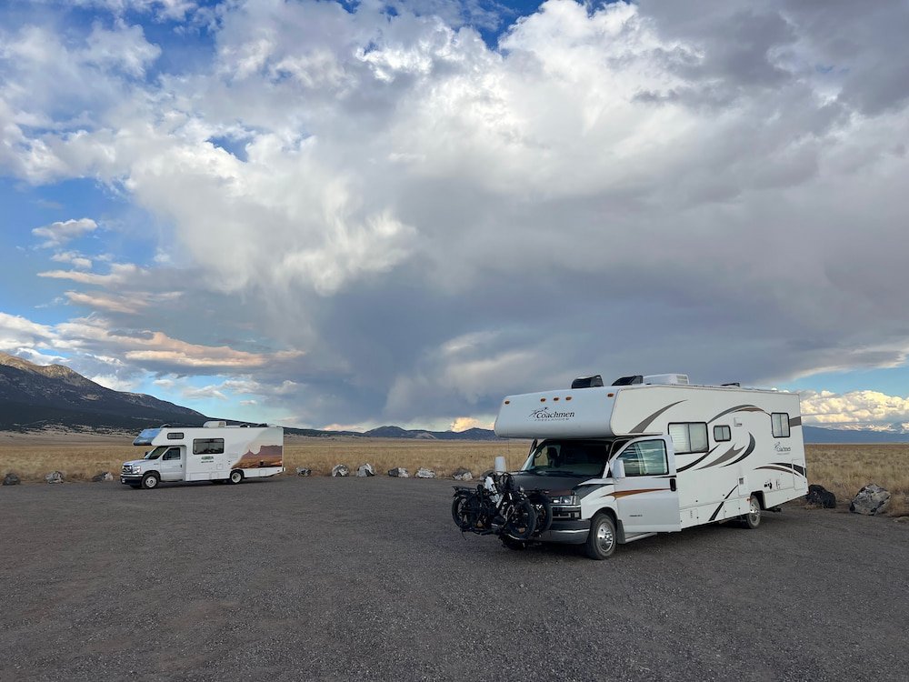 Our camping spot near Great Sand Dunes