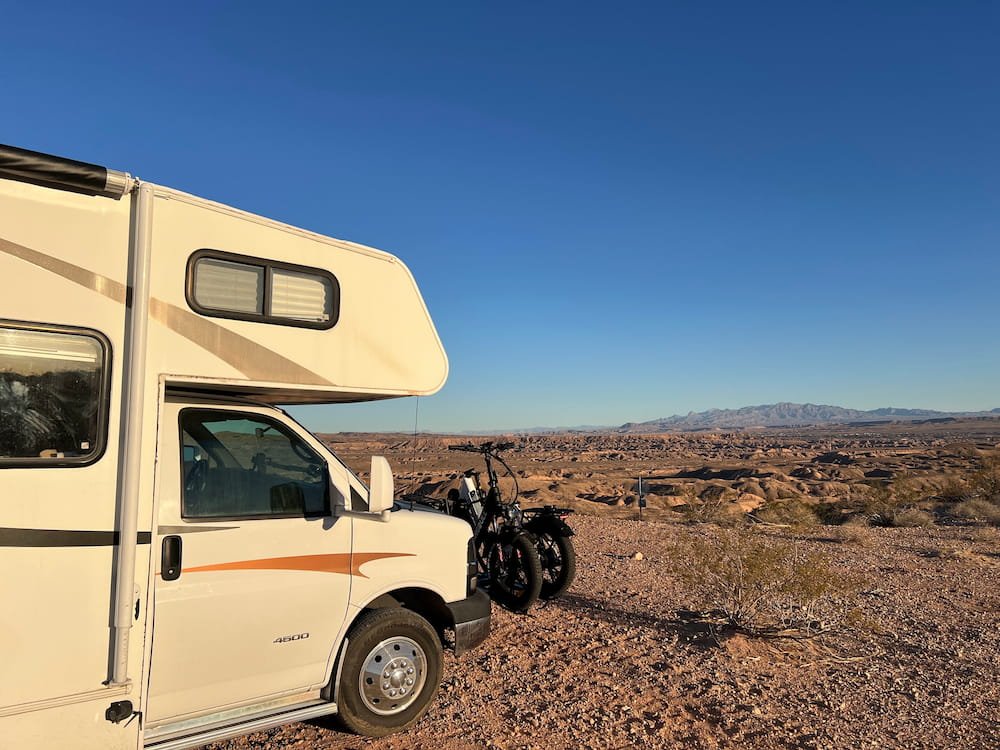 Our campsite looked out over this desert scene
