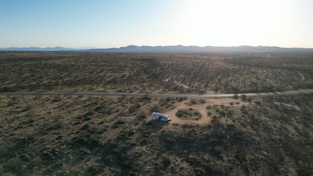 Our campsite near Biosphere 2