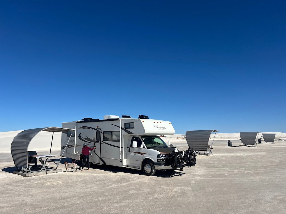 Parked at White Sands