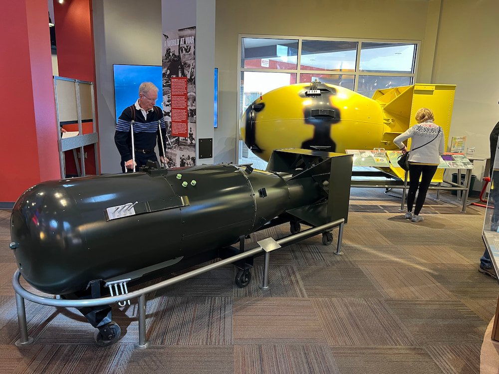 Replicas of the A bombs that were used in WW2