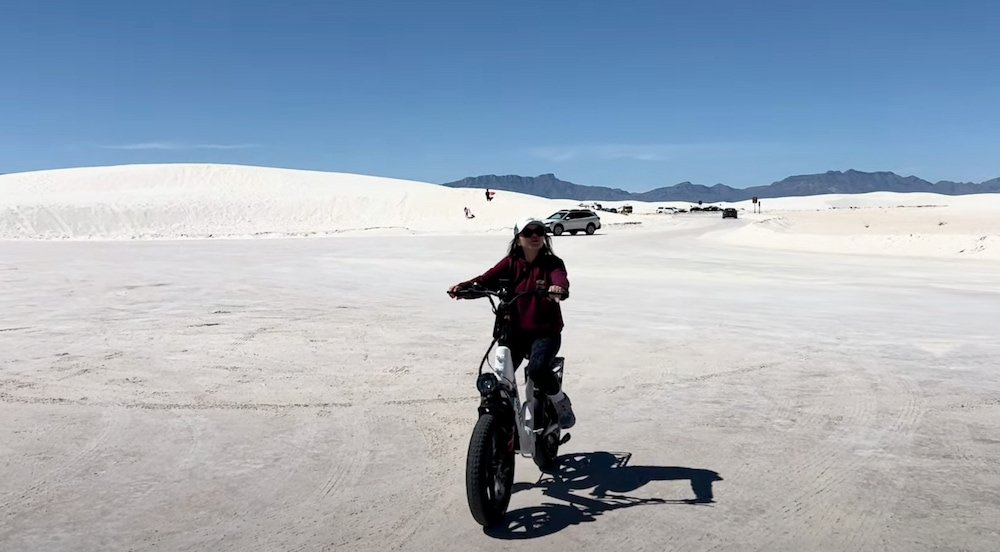 Riding at White Sands