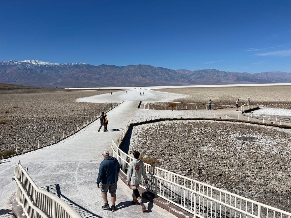 The walkway at Badwater Basin