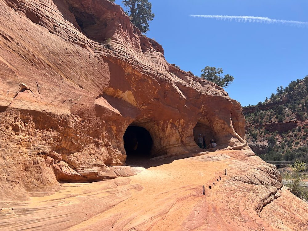 Entrance to the caves