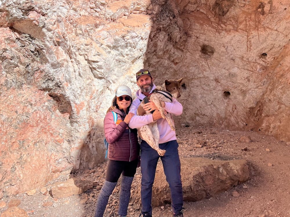 Family pic inside the mine