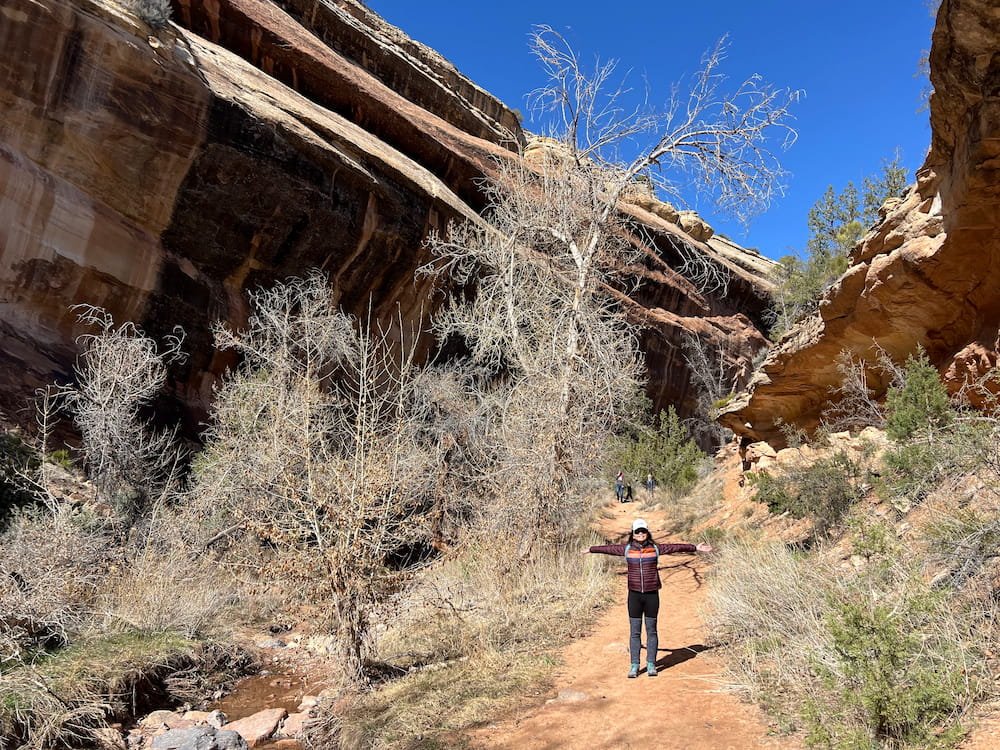 Lisette on the hike