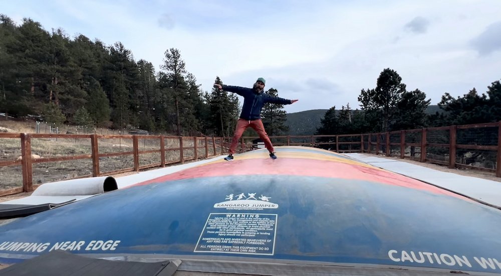 Michael having too much fun jumping