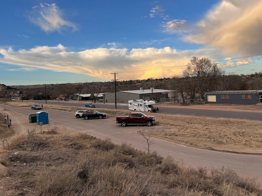 Our campsite in Colorado Springs