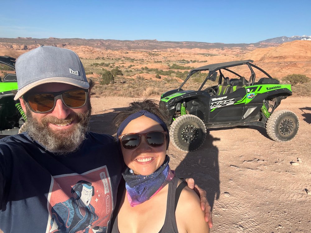 Our first stop off road