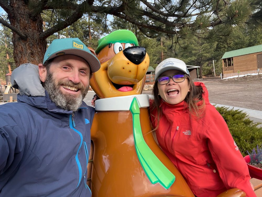 Selfie with Yogi Bear