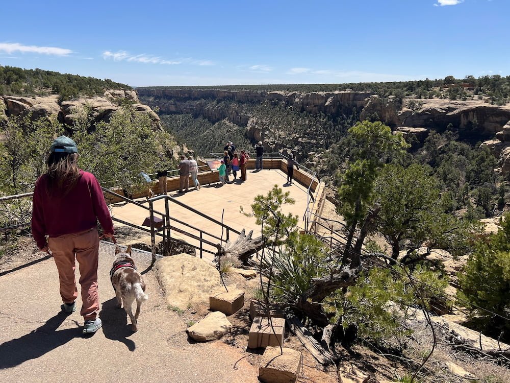 The lookout at Cliff Palace