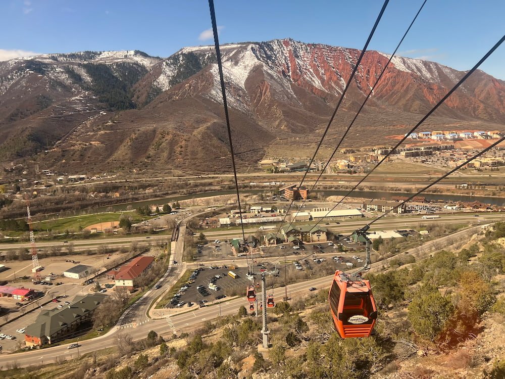 View as we were going up
