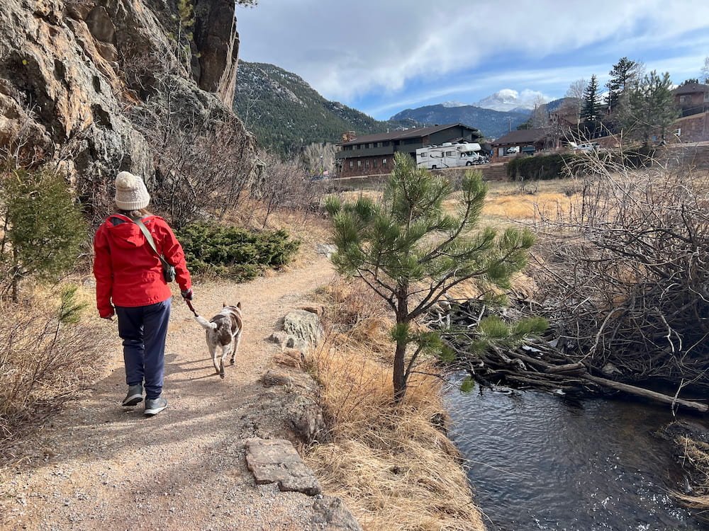 Walking near the ruins