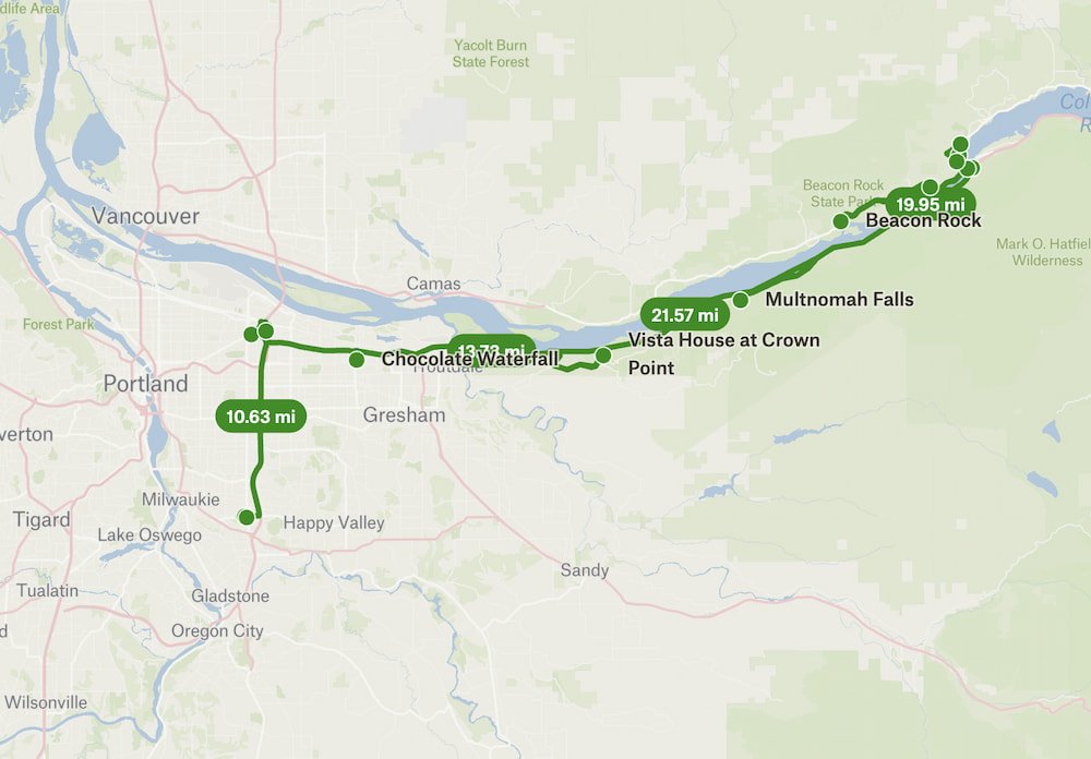 Ashes Lake to Portland