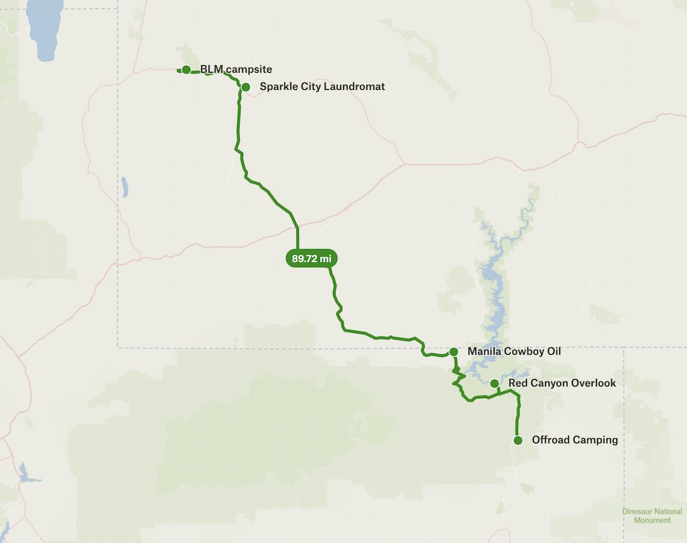 Ashley National Forest to Fossil Butte