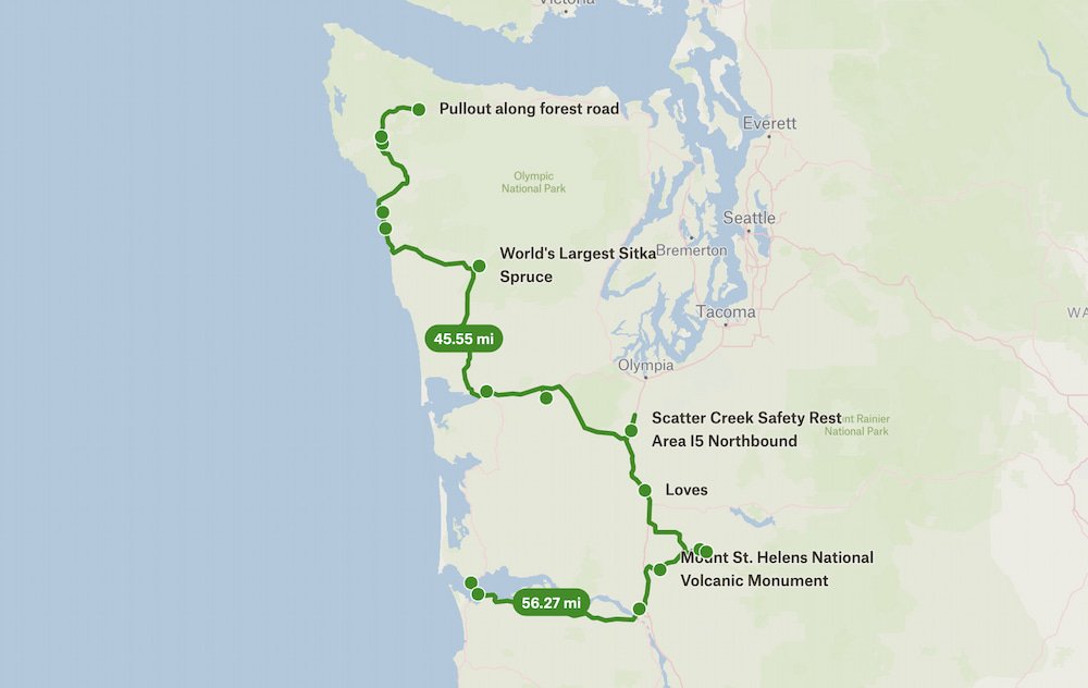 McGowan to Washington Forest Service Road