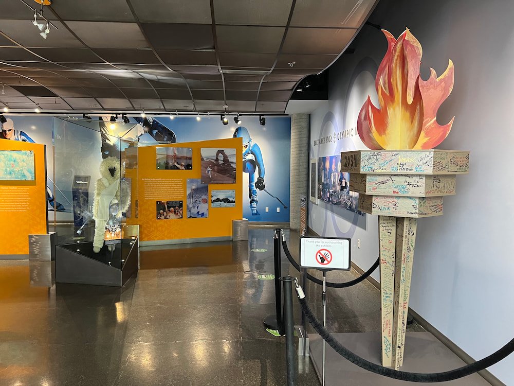Memorabilia from the Salt Lake City Winter Olympics in 2002
