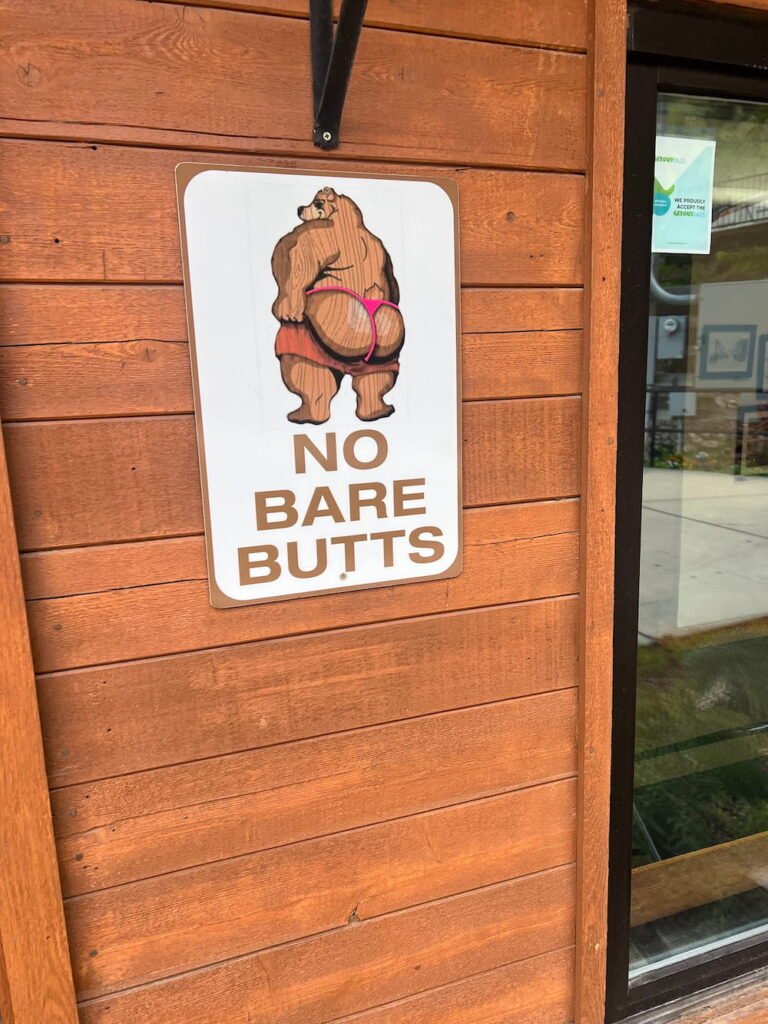 No bare butts