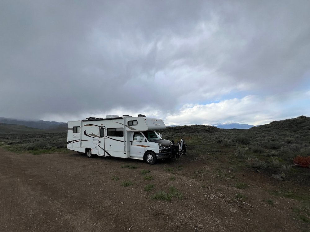 Our camp for the night near Craters of the Moon
