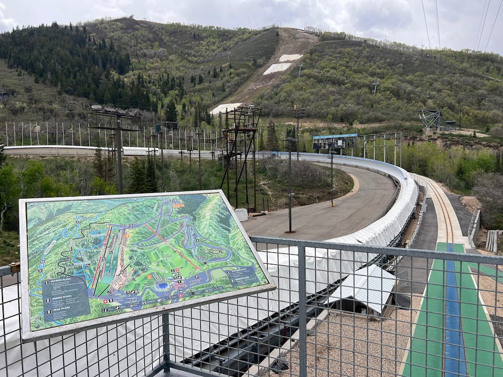The bobsled and luge track