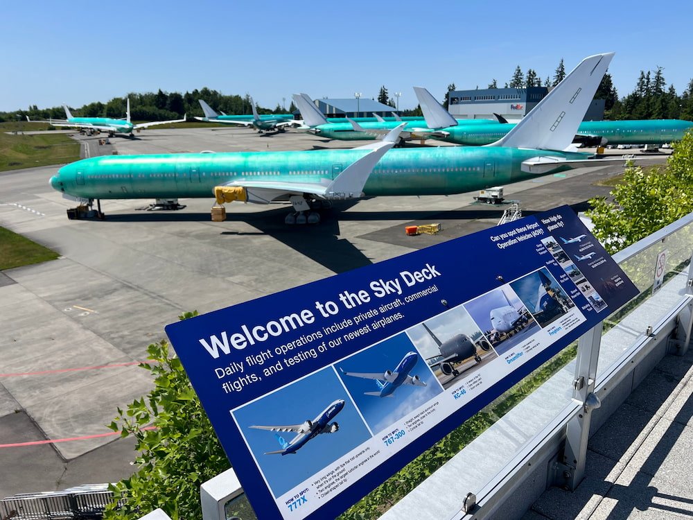 Boeing planes ready for paint