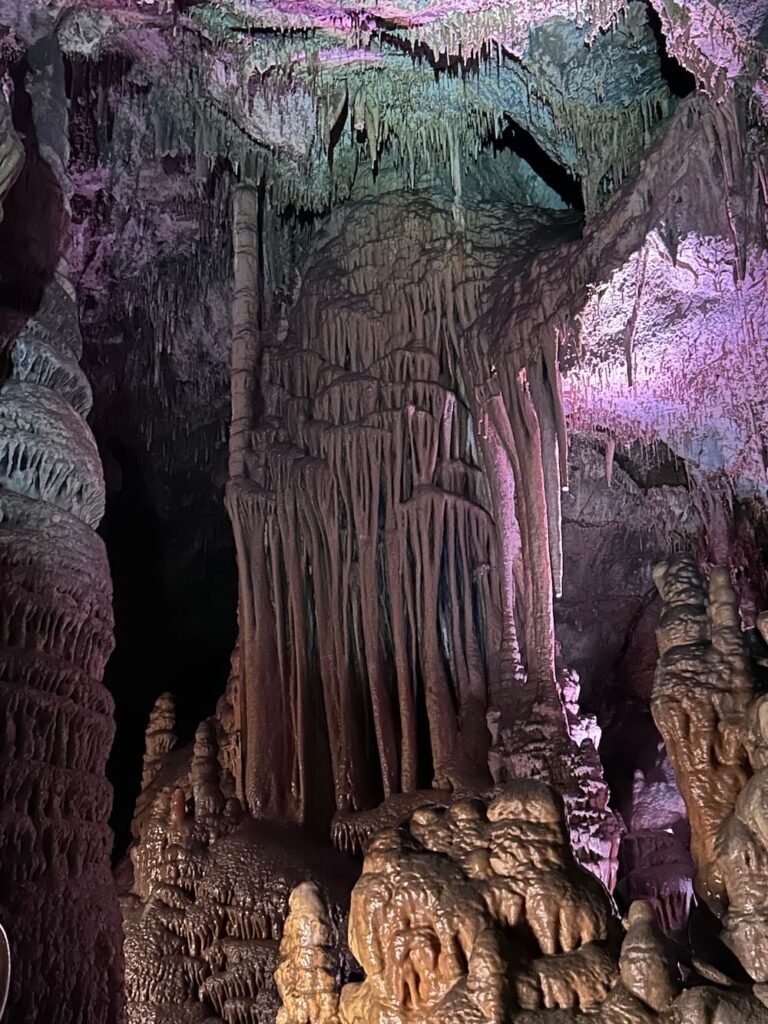 Cool formations inside the cave