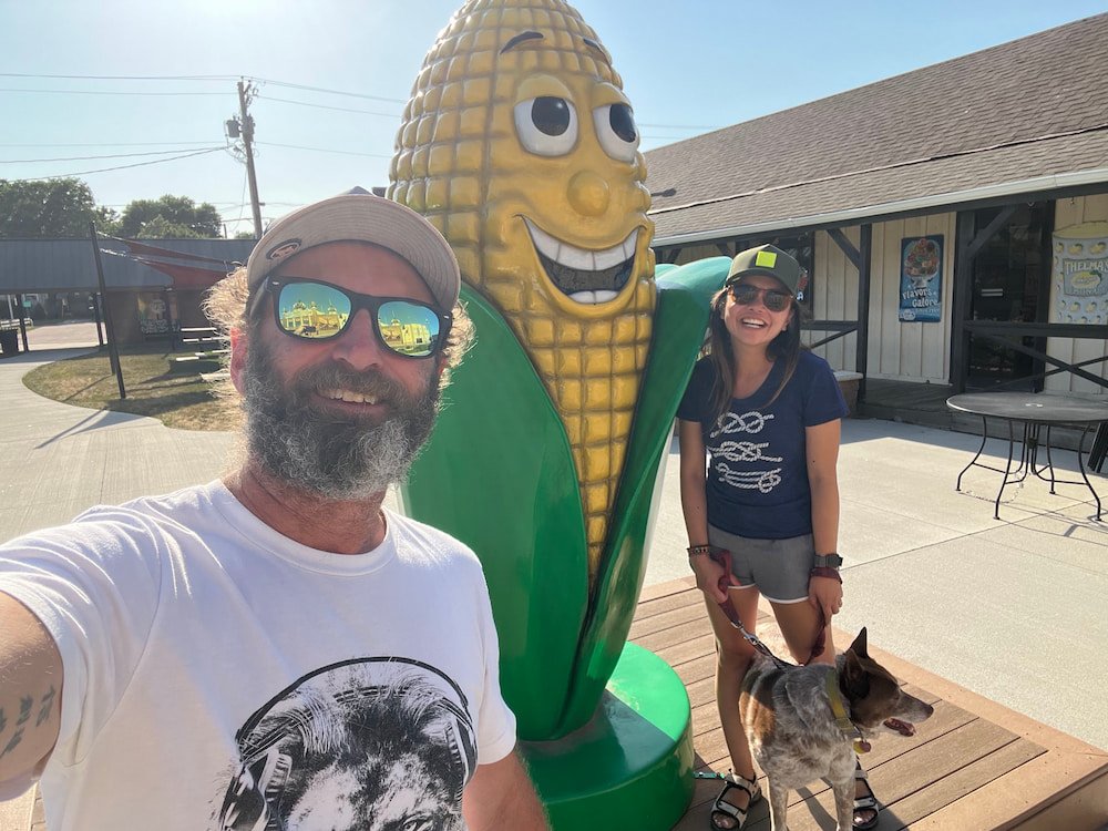 Corn selfie = cornie