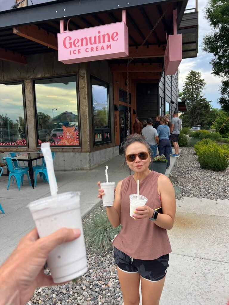 Huck shakes from Genuine Ice Cream