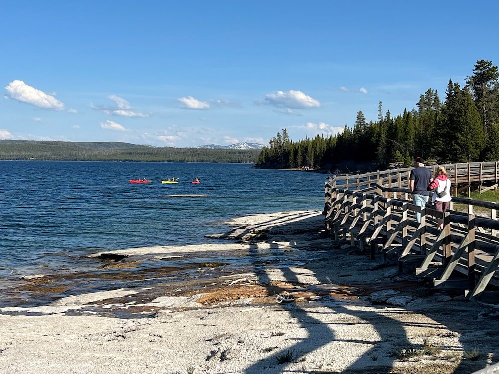Kayakers on the lake