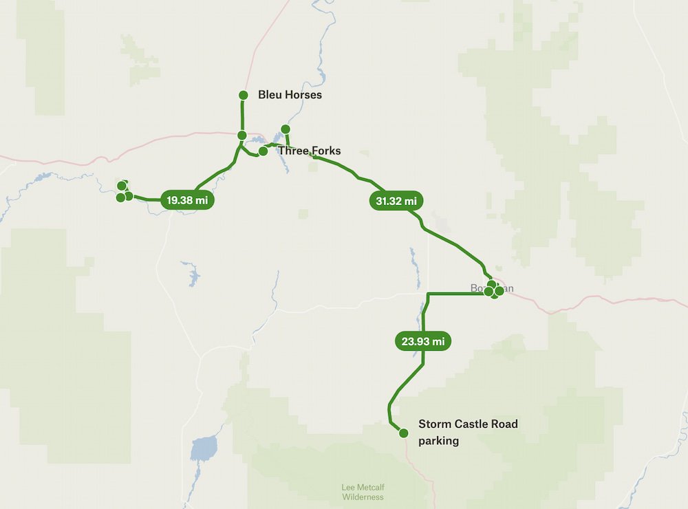 Lewis and Clark Caverns to Storm Castle Road