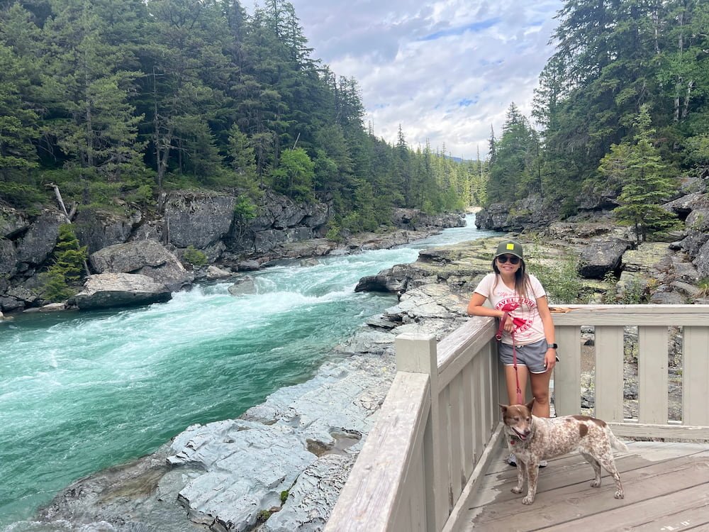 Lisette and Sheila at one of many waterfalls