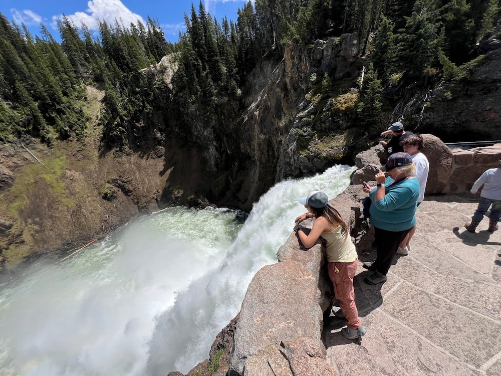 Lisette looking over the Upper Falls