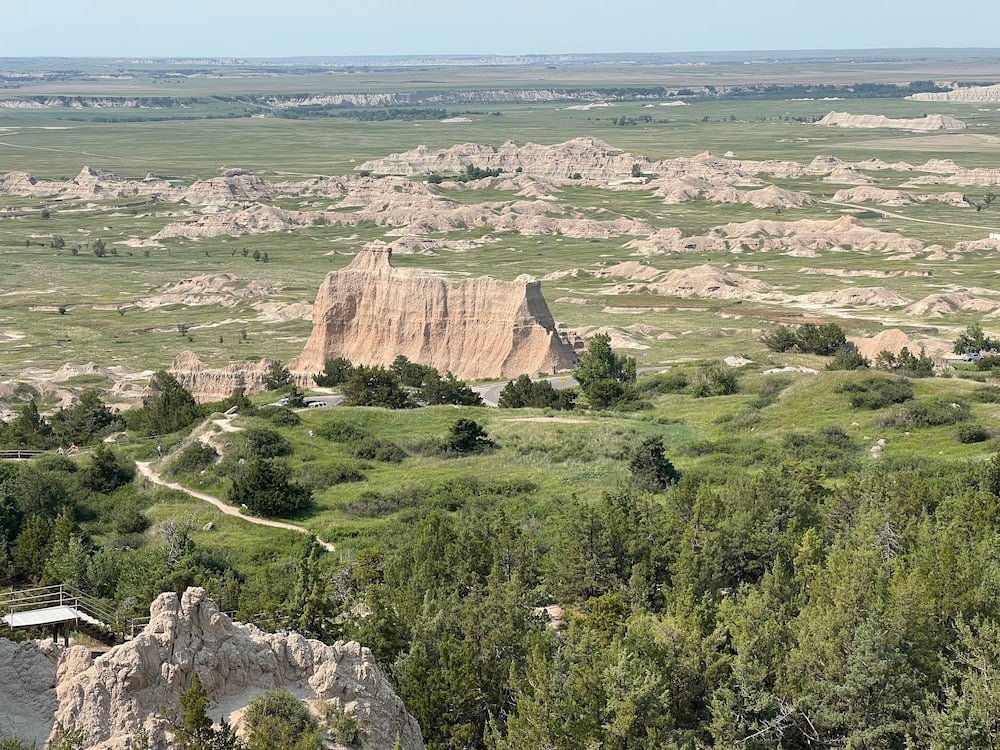 Looking out across the plains