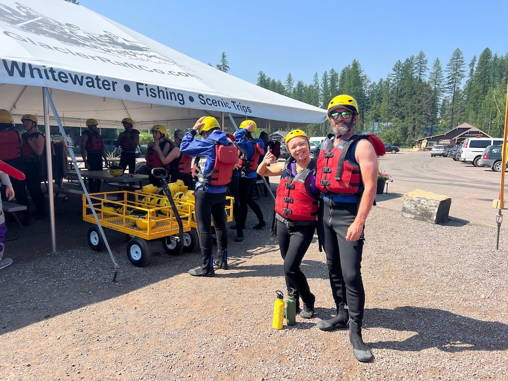 Looking stylist and ready to go rafting