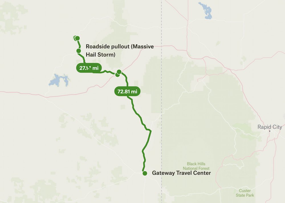 Near Devils Tower to Gateway Travel Center