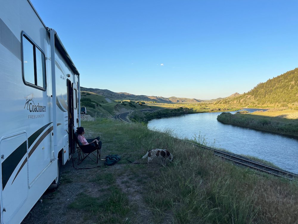 One of the better free campsites we've had