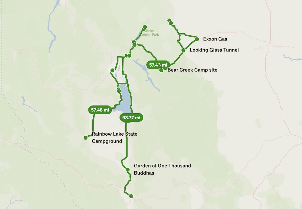 Rainbow Lake Campground to Missoula