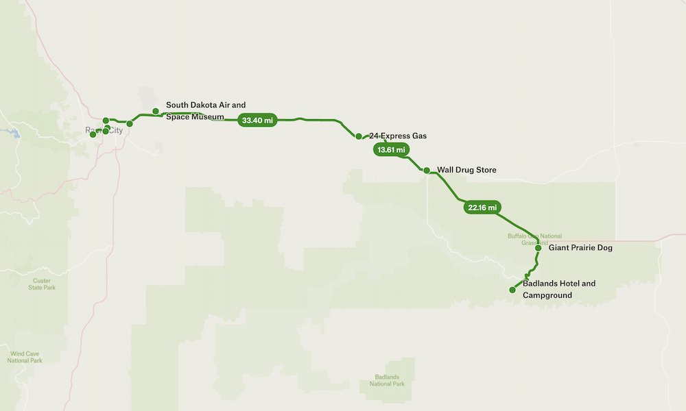 Rapid City to Badlands