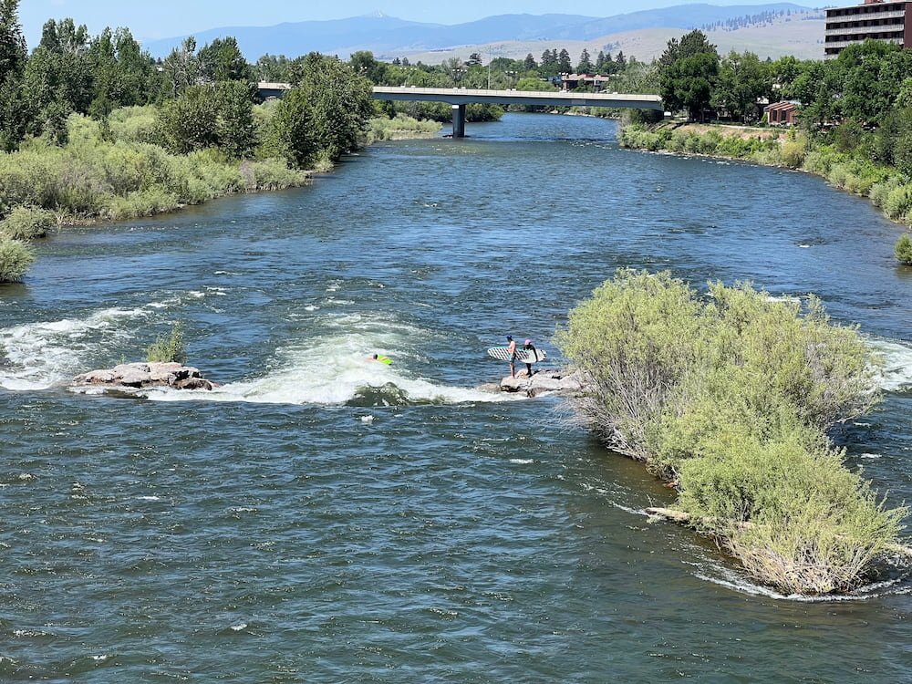 River surfing