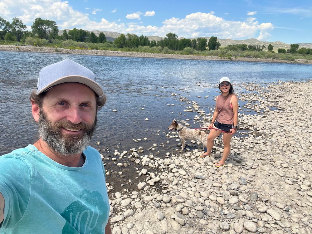 Selfie at the junction of the rivers
