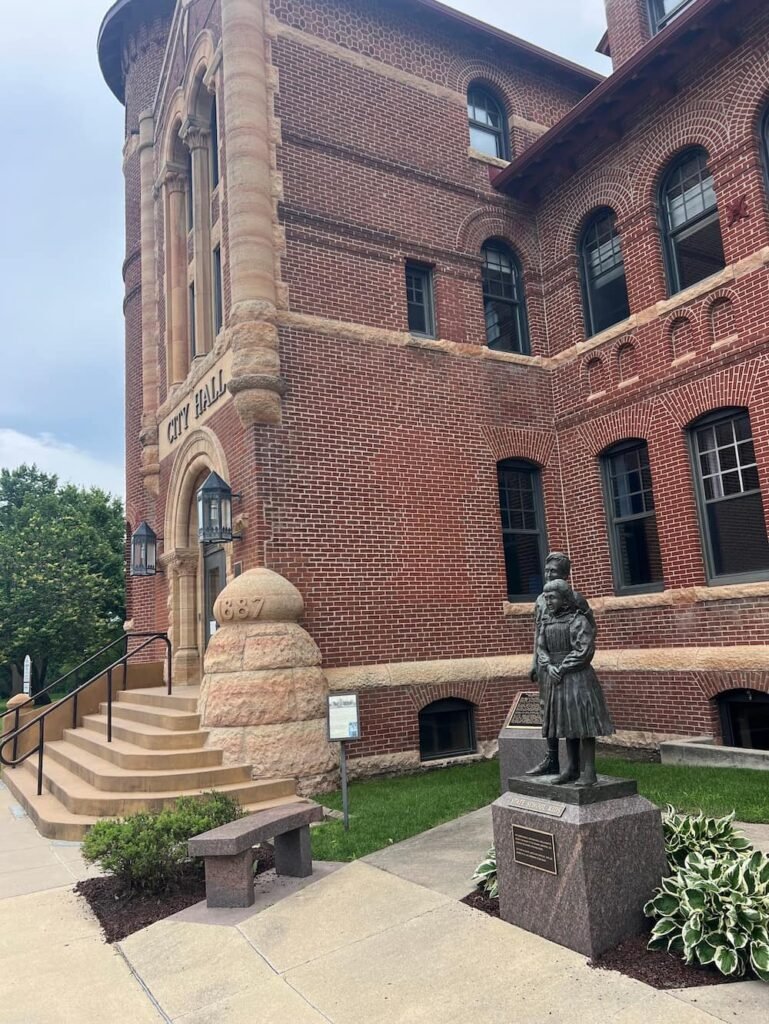 Statue for the kids at the front