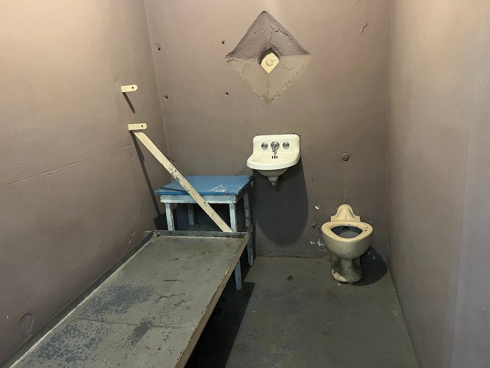 This was a luxury cell - only 2 men