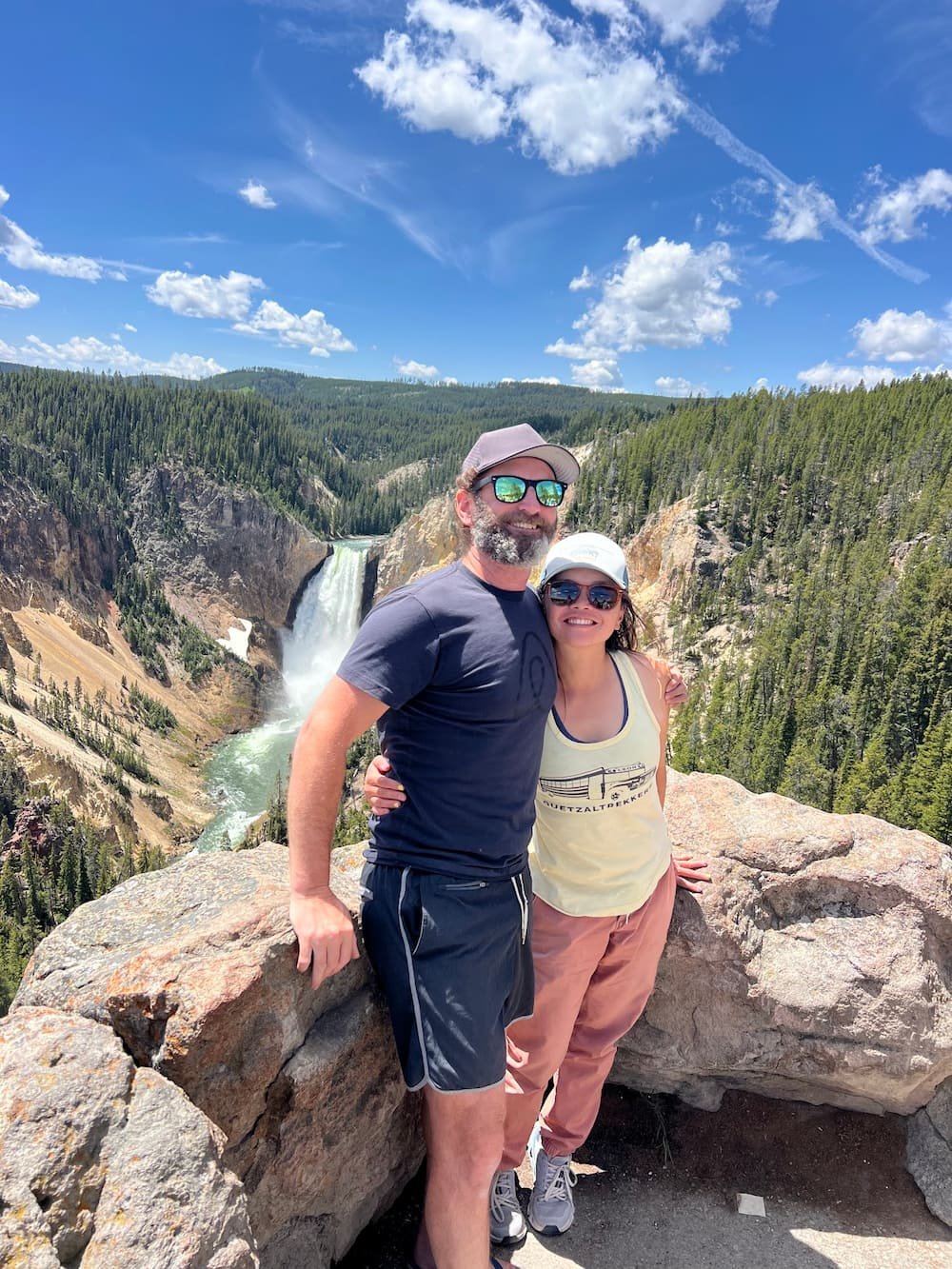 Us at the falls lookout
